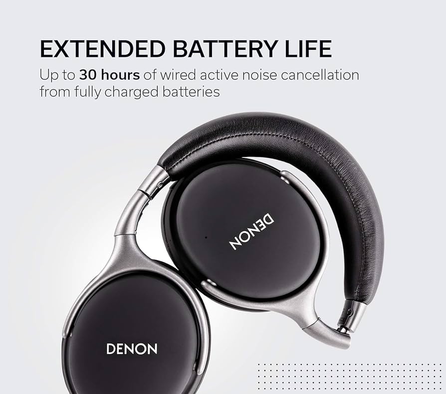 DENON AH-GC25ワイヤレスヘッドホン　ホワイト AH-GC25W